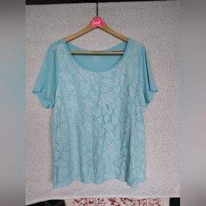 Woman's Lace front Tee